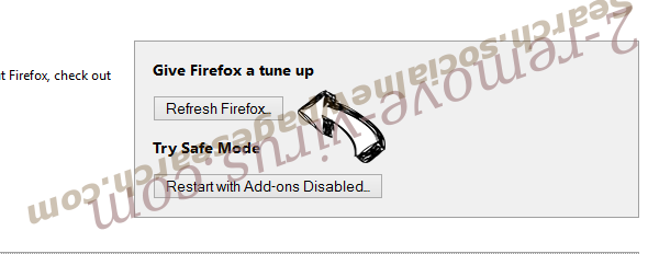 Bargains virus Firefox reset