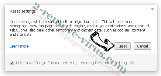 Only One Search adware Chrome reset