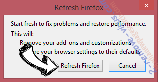 Search-opedia.com Firefox reset confirm
