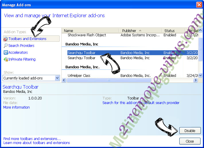 Only One Search adware IE toolbars and extensions