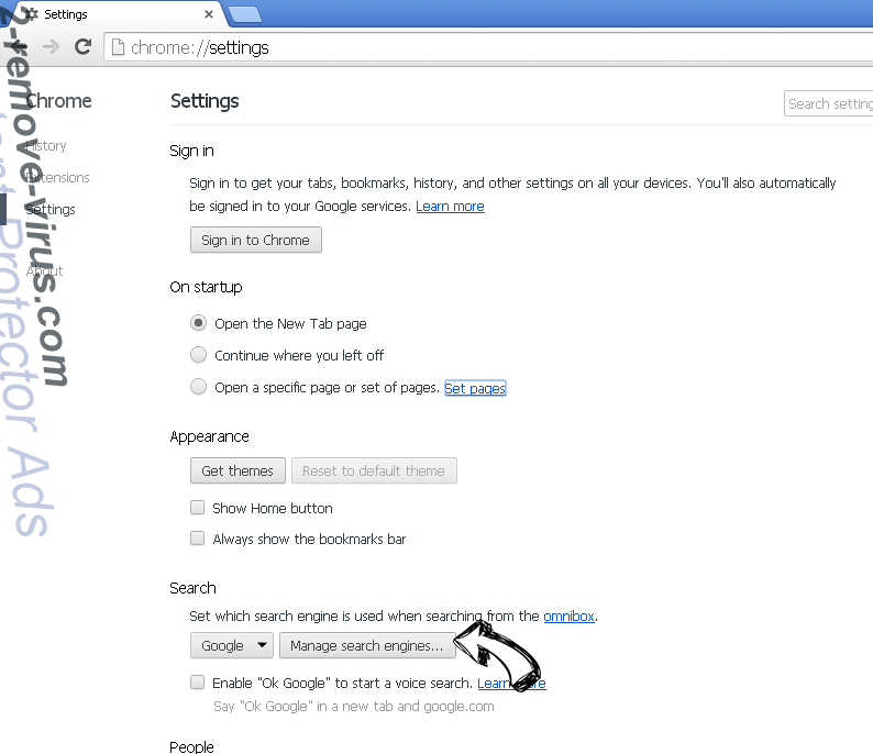 Search.surfharvest.xyz Chrome extensions disable