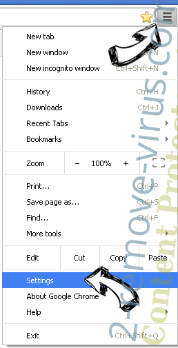 My-safesearch.com Chrome menu