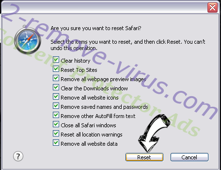 Minesey.com Virus Safari reset