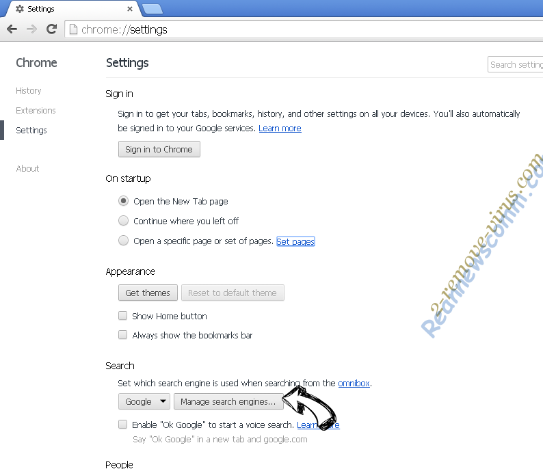 Search Query Router Chrome extensions disable