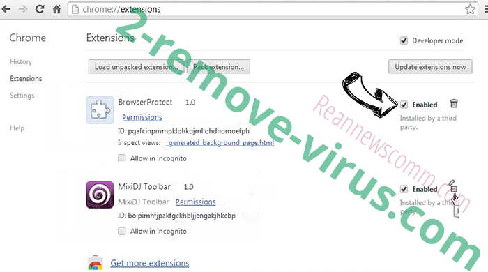 AWM Antivirus Chrome extensions disable