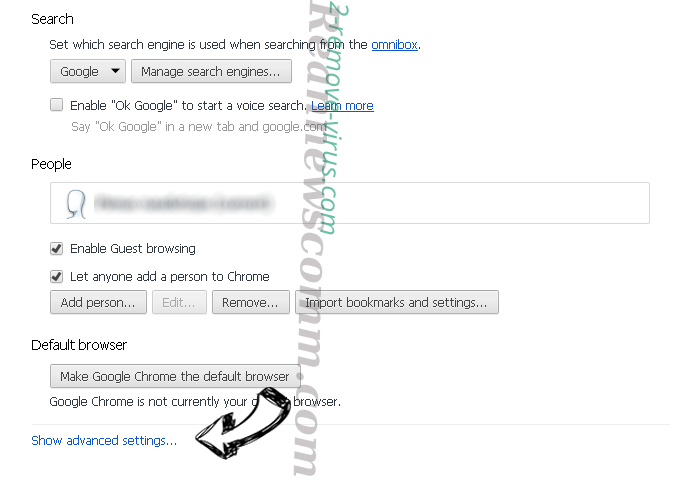 Search.safesidetabsearch.com Chrome settings more