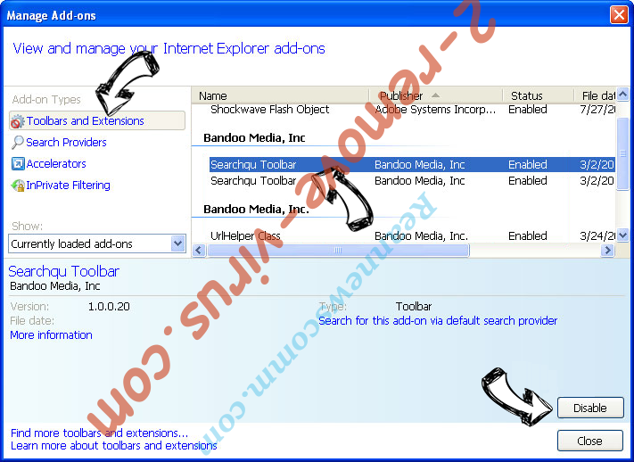AWM Antivirus IE toolbars and extensions