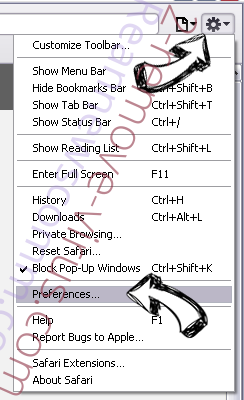 Search.safesidetabsearch.com Safari menu