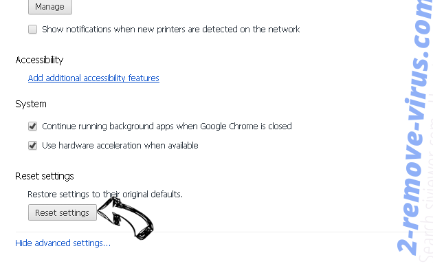 Search.siviewer.com - How to remove? Chrome advanced menu
