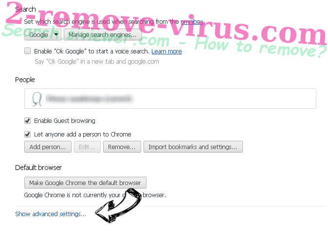 Search.siviewer.com - How to remove? Chrome settings more