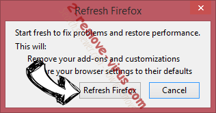 Critical Alert from Microsoft Firefox reset confirm