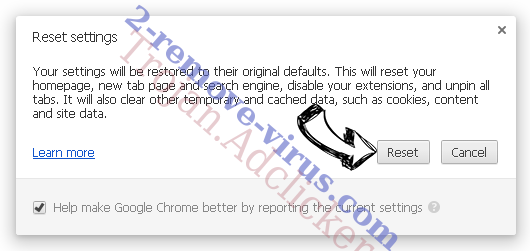 DomainNameProduct Adware Chrome reset