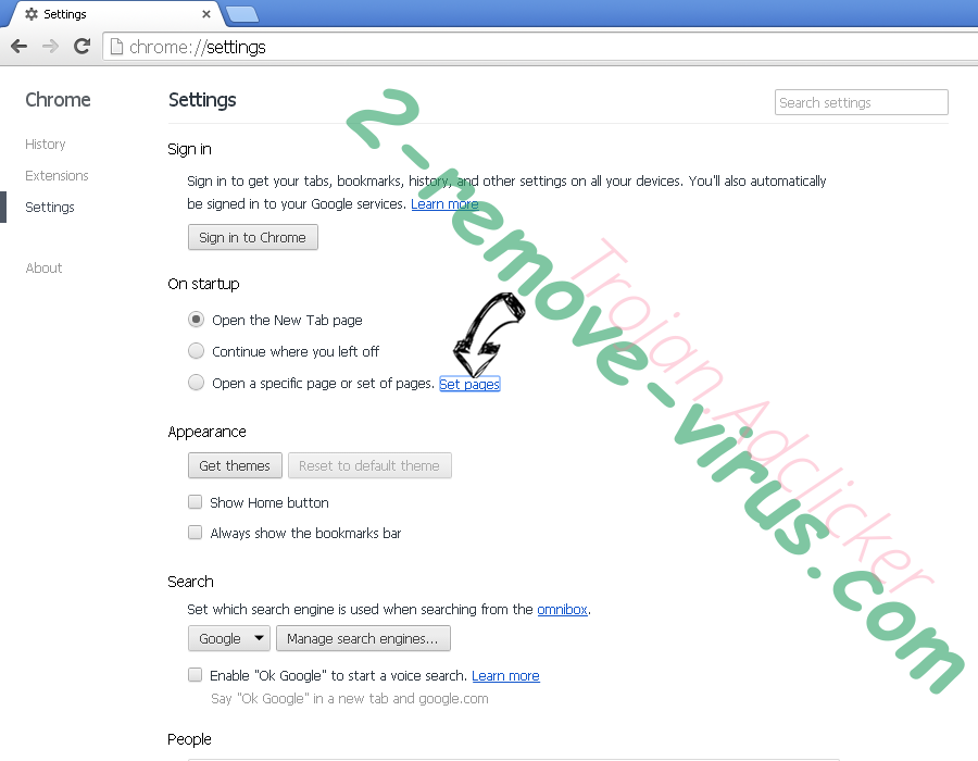 Defendprivacyservice.com Ads Chrome settings