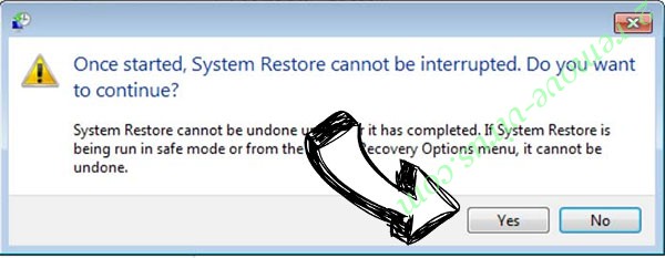 Selena Ransomware removal - restore message