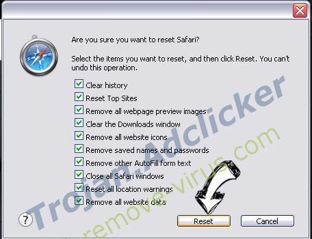 PirvateSearch extension Safari reset