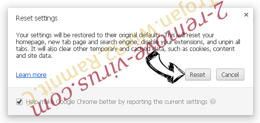 StartSearch Chrome reset