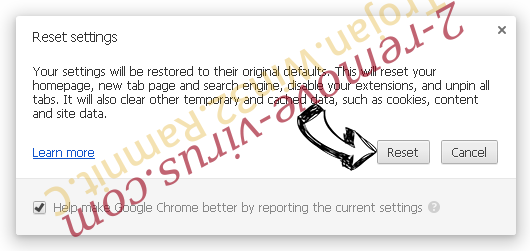 Trojan.Win32.Ramnit.C Chrome reset