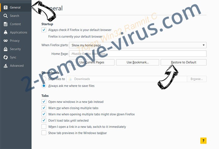 Yeabests Virus Firefox reset confirm