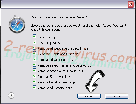 Firesearch Safari reset