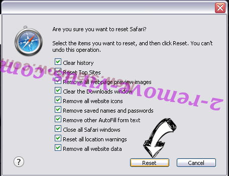 All Mypage Virus Safari reset