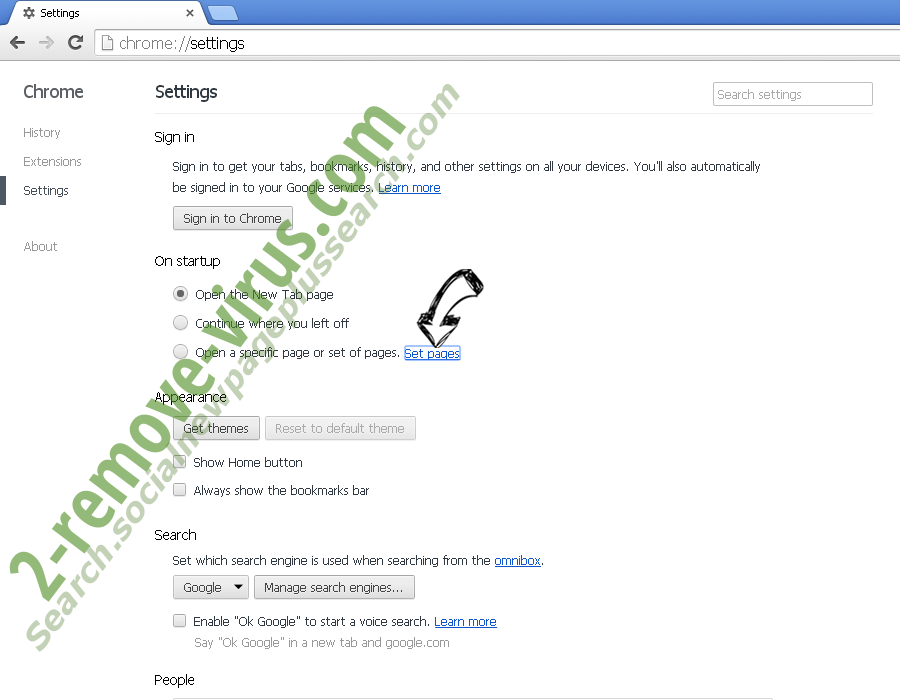 IWinstore Toolbar Chrome settings