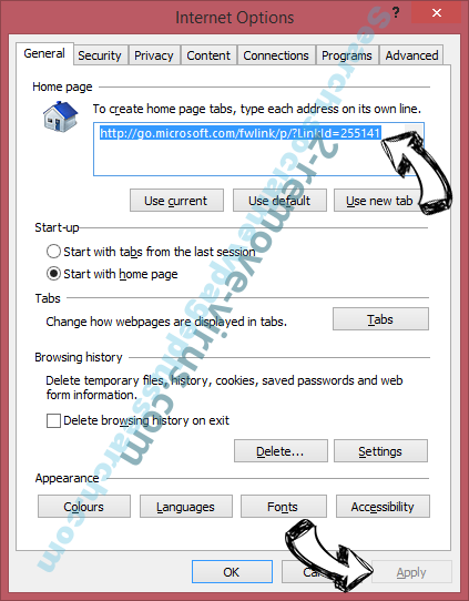 InitialPage123 Virus IE toolbars and extensions