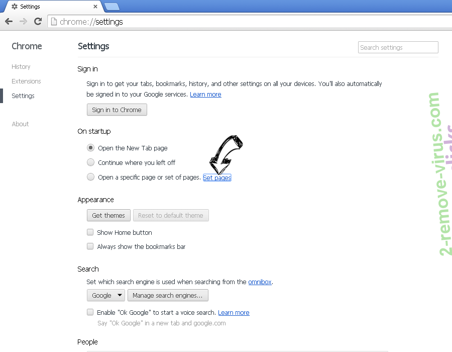 mixGames Search Chrome settings