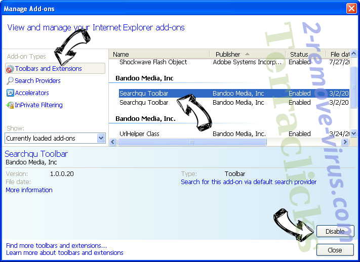 Terraclicks IE toolbars and extensions