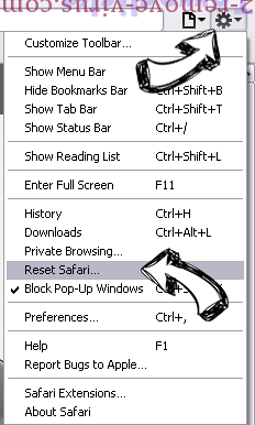 Terraclicks Safari reset menu