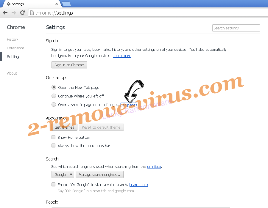 YourOptimizer Chrome settings