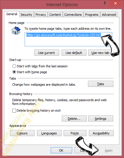 Startssearch.com virus IE toolbars and extensions