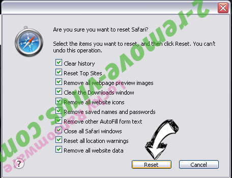 Locky Ransomware Safari reset