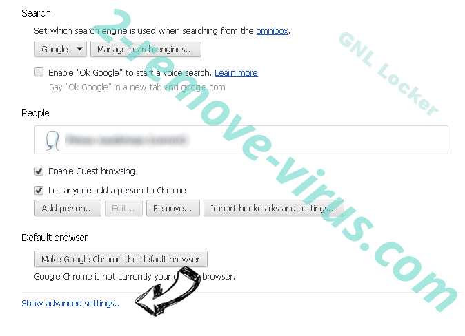 Search.searchucp.com Chrome settings more