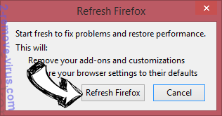 What is Your Computer Might Be Infected With Critical Viruses POP-UP Scam Firefox reset confirm