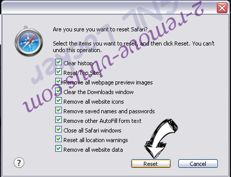 Package Access Helper Virus Safari reset