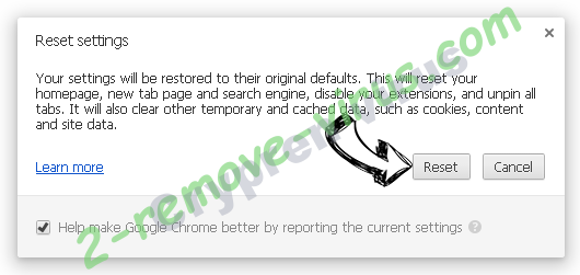 Cool Search Browser Hijacker Chrome reset