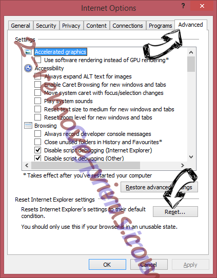 Apple Defender Security Center POP-UP Scam (Mac) IE reset browser
