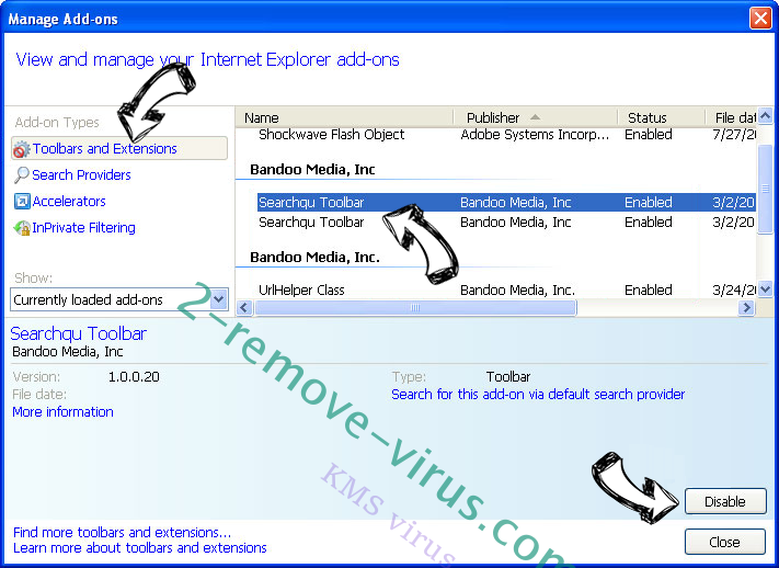 Autosearch.zoominternet.net IE toolbars and extensions