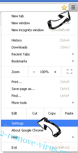 Bittorrent.inspsearch.com Chrome menu