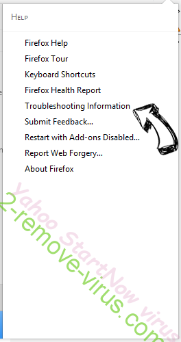 Yahoo StartNow virus Firefox troubleshooting