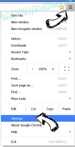 Shopyonder.com Chrome menu