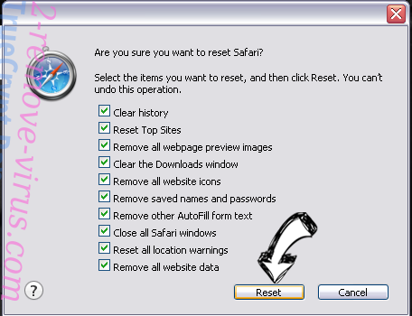 TrueCrypt Ransomware Safari reset