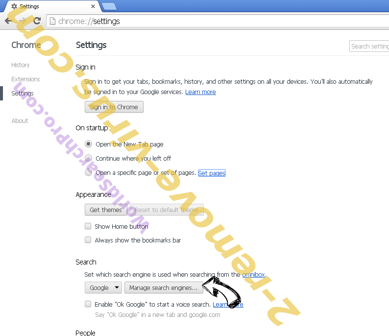 Bestsearch.space Chrome extensions disable