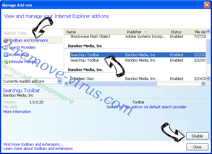 Renew Search Adware IE toolbars and extensions