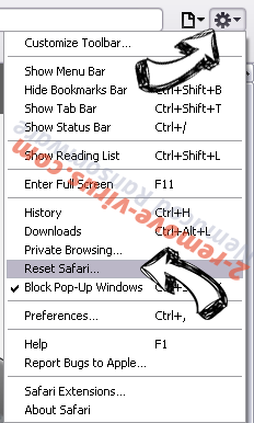 zCrypt virus Safari reset menu