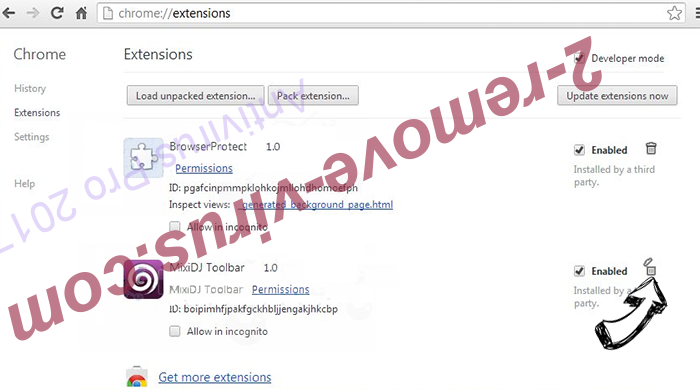 Myinfosearch.biz Chrome extensions remove