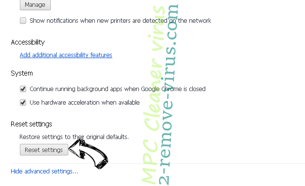Comment supprimer Bestsearch.ai Redirect Chrome advanced menu