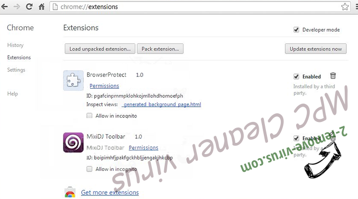 Securesurfs.biz Chrome extensions remove