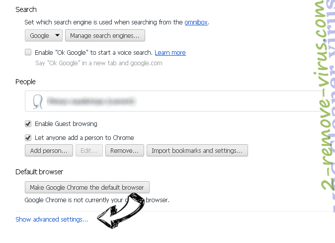 Search.newtabtvplussearch.com Chrome settings more