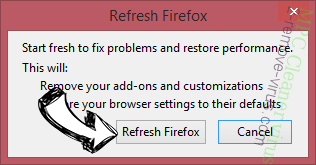 Comment supprimer Bestsearch.ai Redirect Firefox reset confirm